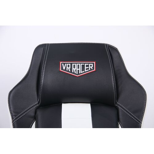 Кресло VR Racer Expert Superb черный/белый - Фото №10