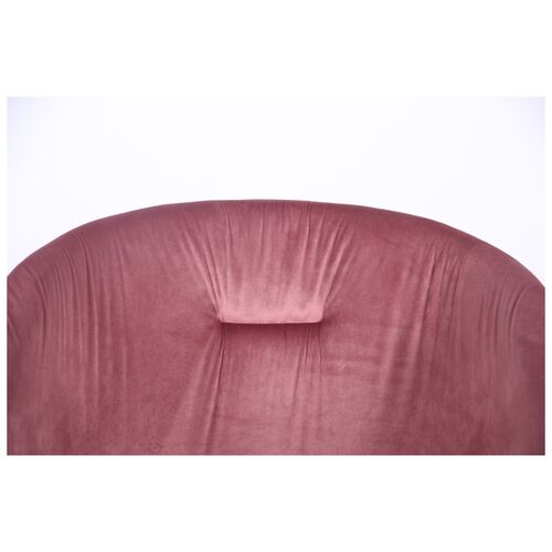 Крісло поворотне Sacramento чорний/велюр рожевий антик - Фото №11