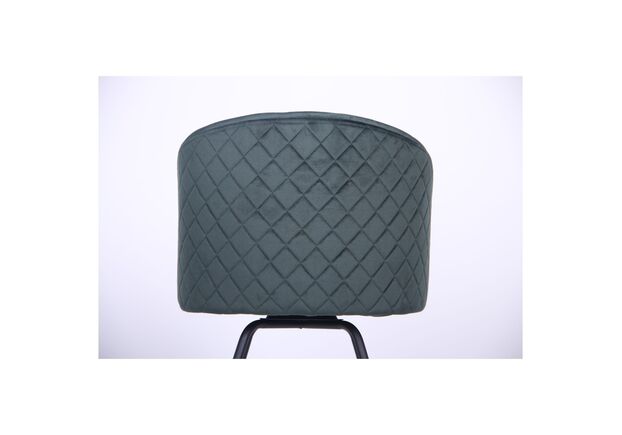 Кресло поворотное Sacramento черный/велюр темно-зеленый - Фото №2