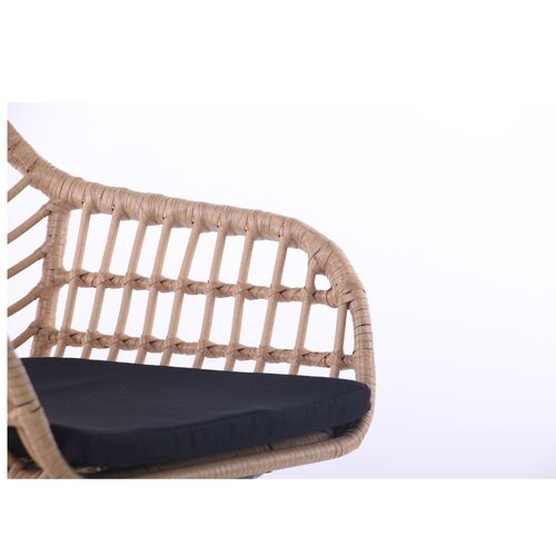 Кресло Tulum черный, ротанг латте - Фото №10