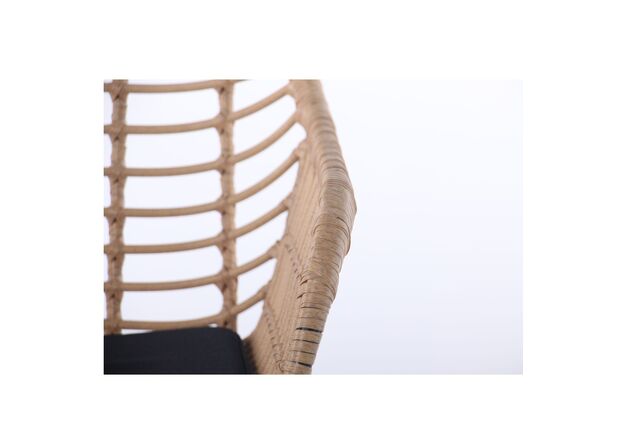 Кресло Tulum черный, ротанг латте - Фото №2