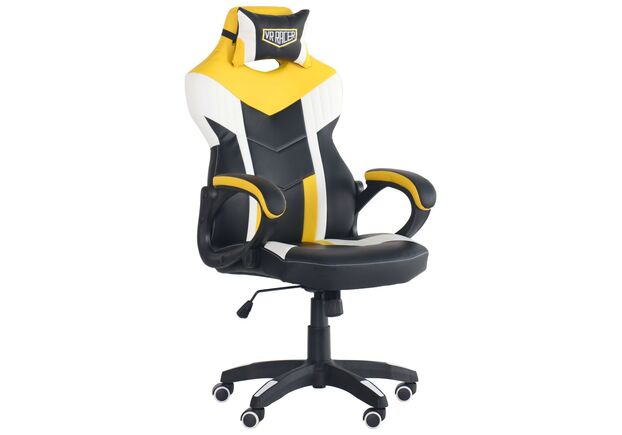Кресло VR Racer Dexter Jolt черный/желтый - Фото №1