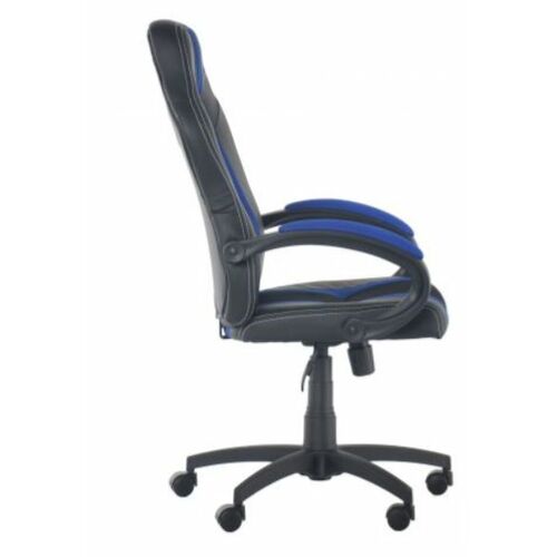 Крісло Shift Неаполь N-20/Сітка чорна, вставки Сітка синя - Фото №4
