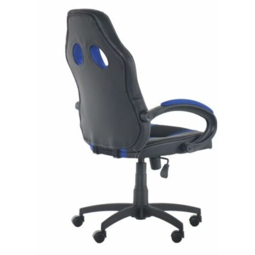 Крісло Shift Неаполь N-20/Сітка чорна, вставки Сітка синя - Фото №2