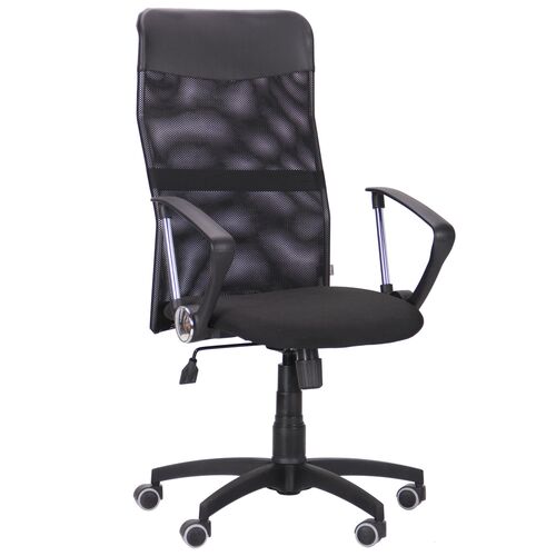 Кресло Ultra сиденье А-1/спинка Сетка черная, вставка Скаден черный - Фото №6
