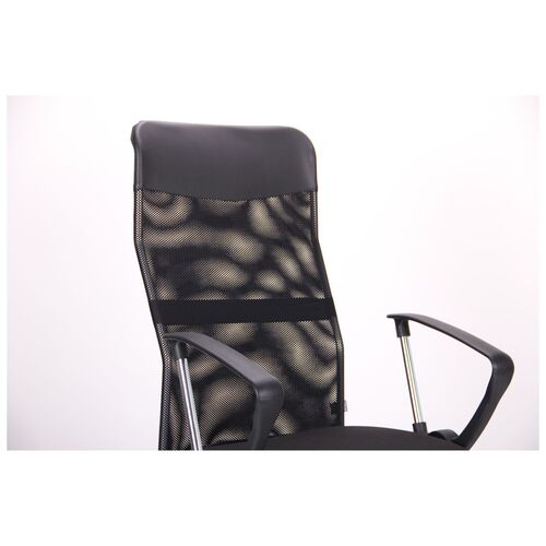 Крісло Ultra сидіння А-1/спинка Сітка чорна, вставка Скаден чорний - Фото №11