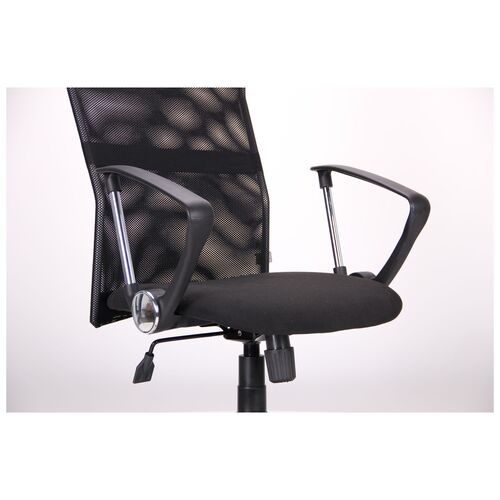 Крісло Ultra сидіння А-1/спинка Сітка чорна, вставка Скаден чорний - Фото №12
