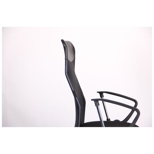Кресло Ultra Хром сиденье А-1/спинка Сетка черная, вставка Скаден черный - Фото №3