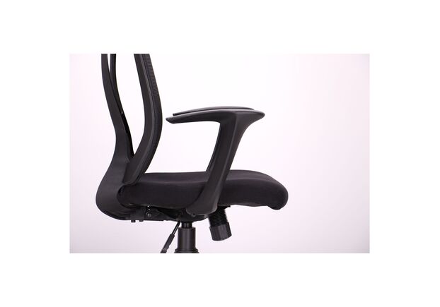 Кресло Nickel Black сиденье Сидней-07/спинка Сетка SL-00 черная - Фото №2