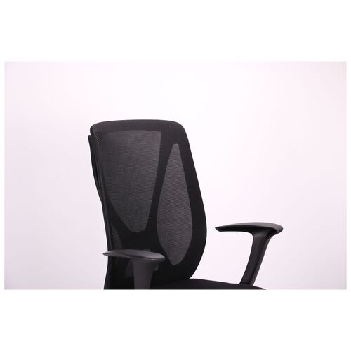 Кресло Nickel Black сиденье Сидней-07/спинка Сетка SL-00 черная - Фото №3