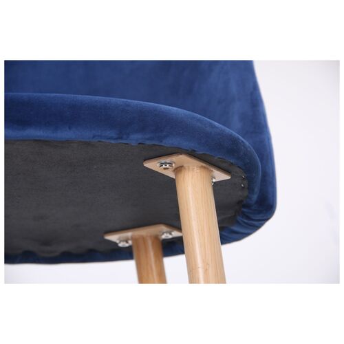 Барный стул Bellini бук/blue velvet - Фото №13