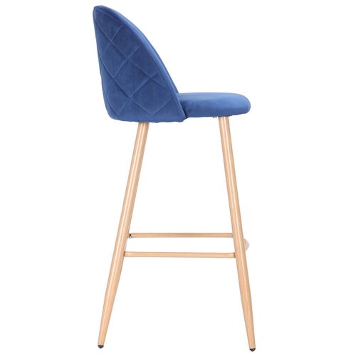 Барный стул Bellini бук/blue velvet - Фото №8