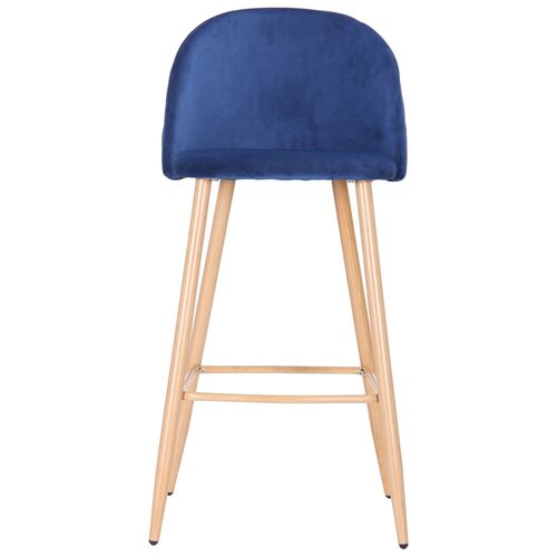 Барный стул Bellini бук/blue velvet - Фото №7