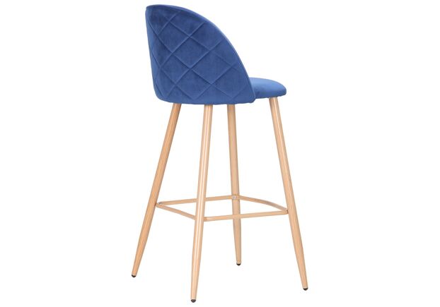 Барный стул Bellini бук/blue velvet - Фото №2