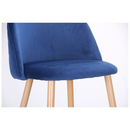 Барный стул Bellini бук/blue velvet - Фото №3