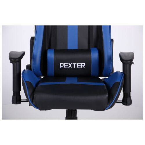 Кресло VR Racer Dexter Slag черный/синий - Фото №2