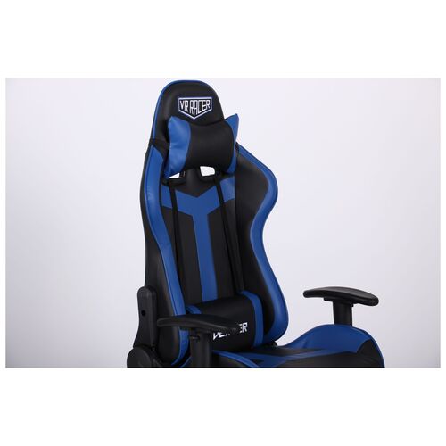 Кресло VR Racer Dexter Slag черный/синий - Фото №3