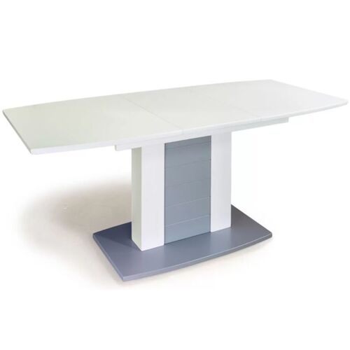 Кухонный стол раскладной Бристоль 100*60+30 см RAL белый с серым - Фото №2