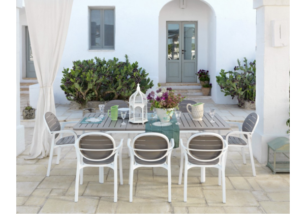 Стол Alloro 140 Extensible Tortora Vern Bianco - Фото №2