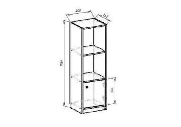 Фото №2. Стелаж модульний Chess 1660х1200х350мм - Meblistico Стелаж модульний Chess 1660х1200х350мм - Фото №2