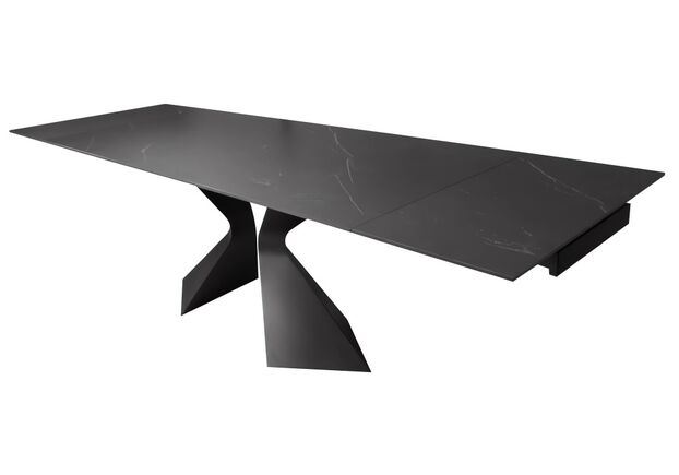 Стол обеденный раскладной Duna Black Marble керамика 180-260 см - Фото №1