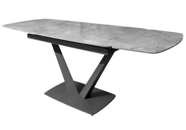 Стол обеденный Elvi Grey Stone керамика 120-180 см - Фото №1