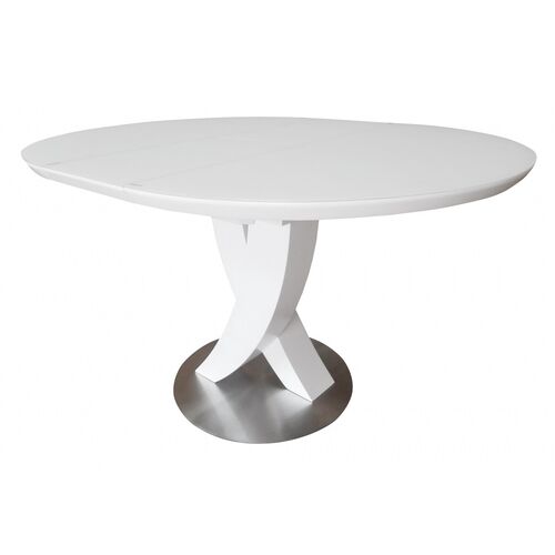 Розкладний стіл OPERA MATT WHITE 100-130 см - Фото №3