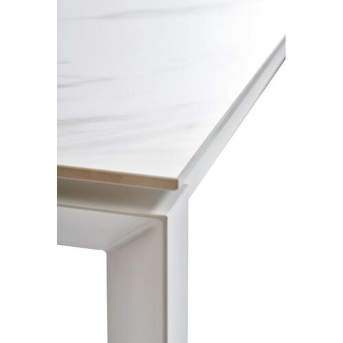 Стол раскладной BRIGHT WHITE MARBLE 102-142 см - Фото №2