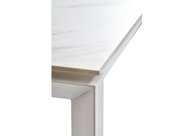 Стол раскладной BRIGHT WHITE MARBLE 102-142 см - Фото №2