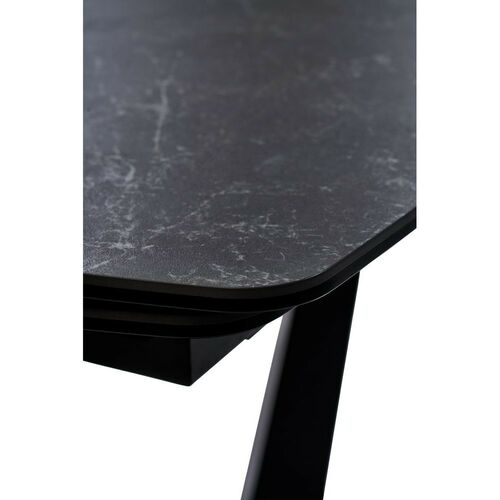 Стіл ELVI BLACK MARBLE керамічний 120-180 см - Фото №6