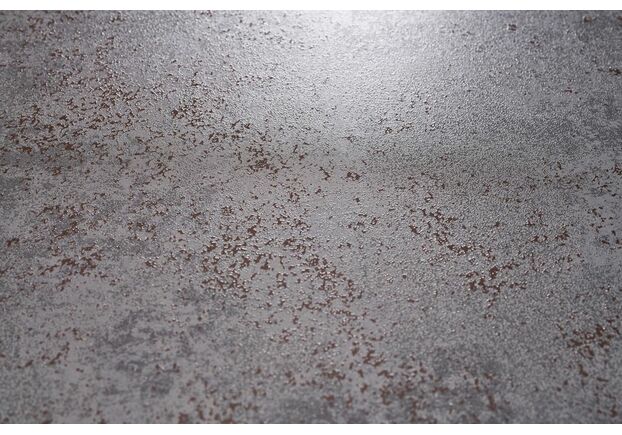 Стол LARGO IRON GREY (Ларго Айрон Грей) 120(+30+30)x80x76 см глазурованое серое стекло/серые ножки - Фото №2