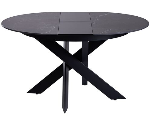 Стол обеденный MOON BLACK MARBLE керамика 110-140 см - Фото №1
