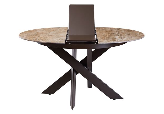 Стол обеденный MOON BROWN MARBLE керамика 110-140 см - Фото №2
