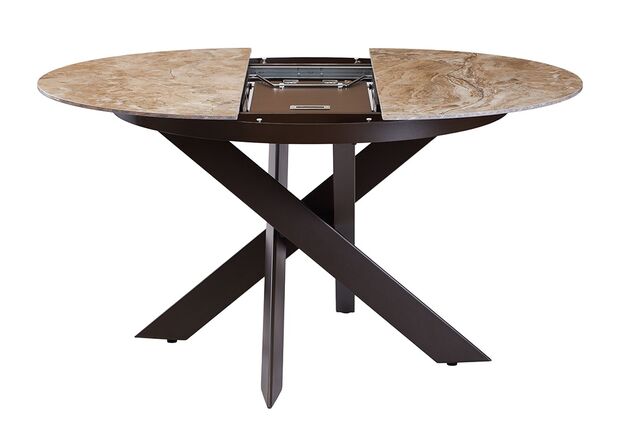 Стол обеденный MOON BROWN MARBLE керамика 110-140 см - Фото №2