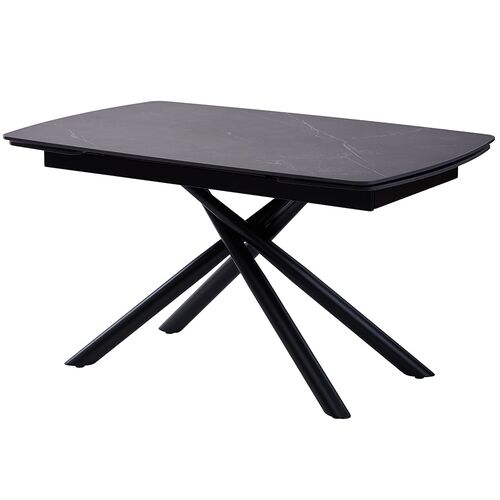 Стол обеденный PALERMO BLACK MARBLE керамика 140-200 см - Фото №3