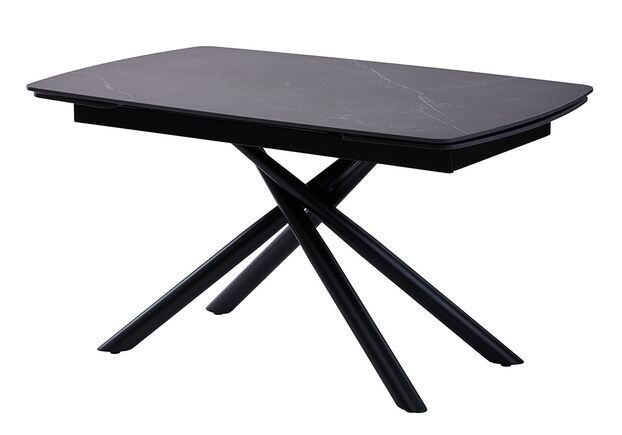 Стол обеденный PALERMO BLACK MARBLE керамика 140-200 см - Фото №2