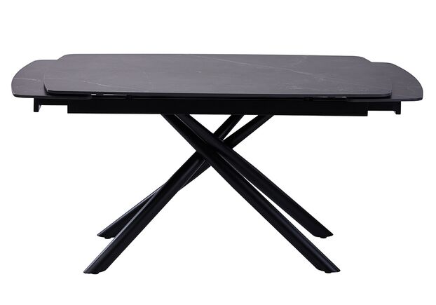 Стол обеденный PALERMO BLACK MARBLE керамика 140-200 см - Фото №2