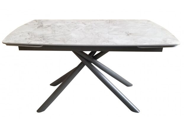 Стол обеденный PALERMO WHITE MARBLE керамика 140-200 см - Фото №2