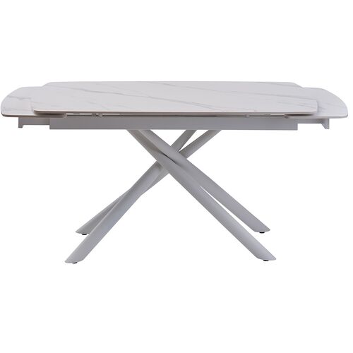 Стол обеденный PALERMO WHITE MARBLE керамика 140-200 см - Фото №4