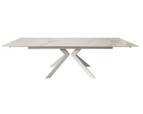 Стол обеденный раскладной Swank Staturario White керамика 180-260 см - Фото №1