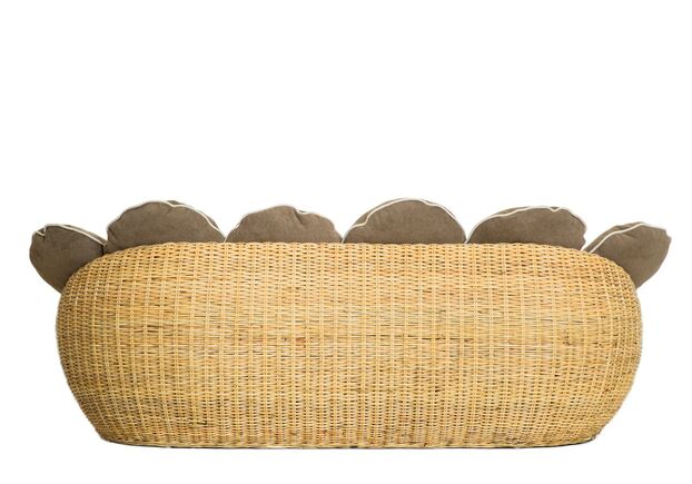 Комплект плетеной мебели Баскет натуральный ротанг медовый цвет - Фото №2