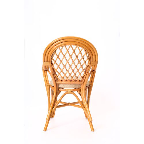 Обеденный комплект Буковина медового цвета: прямоугольный стол со стеклом, 6 кресел - Фото №14