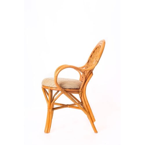 Обеденный комплект Буковина медового цвета: прямоугольный стол со стеклом, 6 кресел - Фото №15