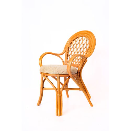 Обеденный комплект Буковина медового цвета: прямоугольный стол со стеклом, 6 кресел - Фото №18