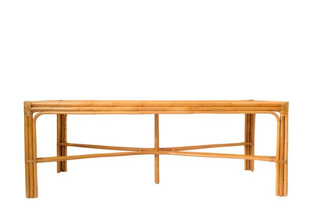 Обідній комплект Буковина медового кольору: прямокутний стіл зі склом, 6 крісел - Фото №2