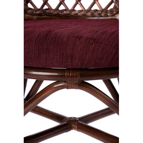Обеденный комплект Буковина темно-коричневый, прямоугольный стол со стеклом, 6 кресел - Фото №10