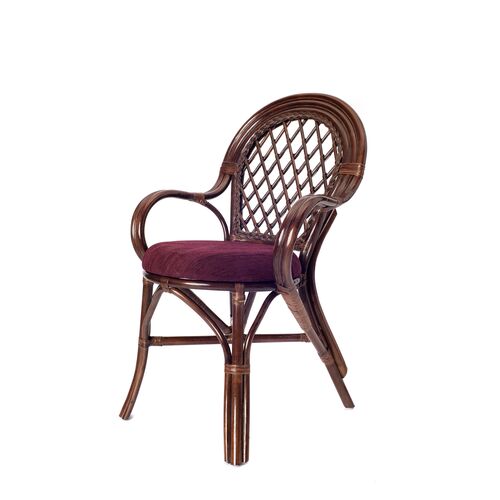 Обідній комплект Буковина темно-коричневий, прямокутний стіл зі склом, 6 крісел - Фото №6