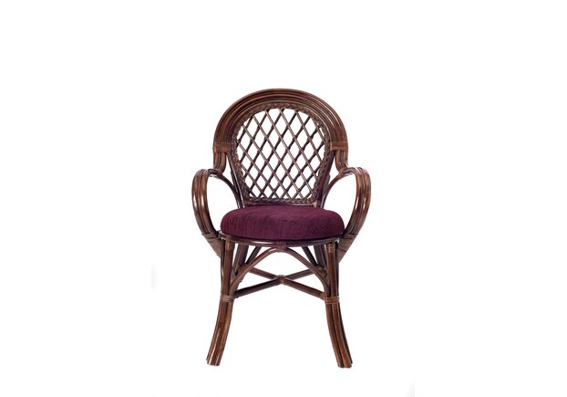 Обідній комплект Буковина темно-коричневий, прямокутний стіл зі склом, 6 крісел - Фото №2