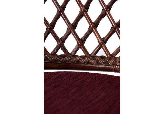 Обеденный комплект Буковина темно-коричневый, прямоугольный стол со стеклом, 6 кресел - Фото №2