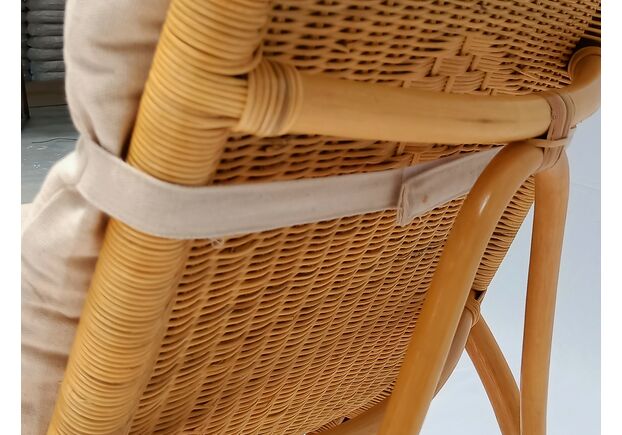 Крісло-гойдалка Прінцеса з натурального ротангу - Фото №2